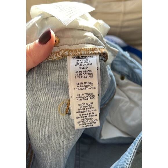 Good American Good Legs High Rise Crop Jeans GLC103T Size 2/26 Women’s - Picture 5 of 6